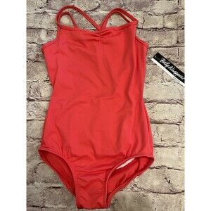 NWT Body Wrappers Adult Medium Coral Orange Tone Leotard